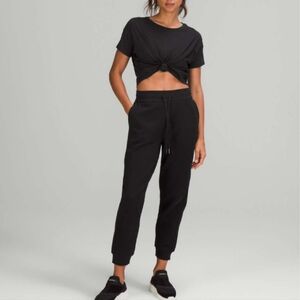 lululemon scuba athletica Black Track Pants size 12